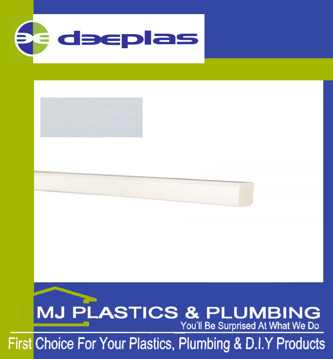 Deeplas Rectangle Trim 22mm x 19mm - White Ash